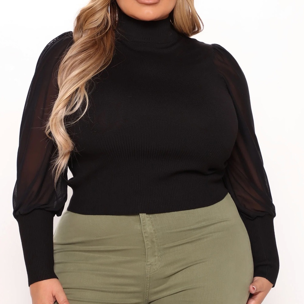 Women’s Fashion Nova Curve Plus Meet Me In Manhattan Sweater - Black